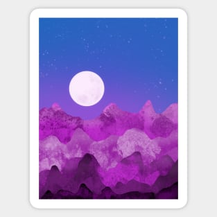 Purple Mountain Peaks Sticker